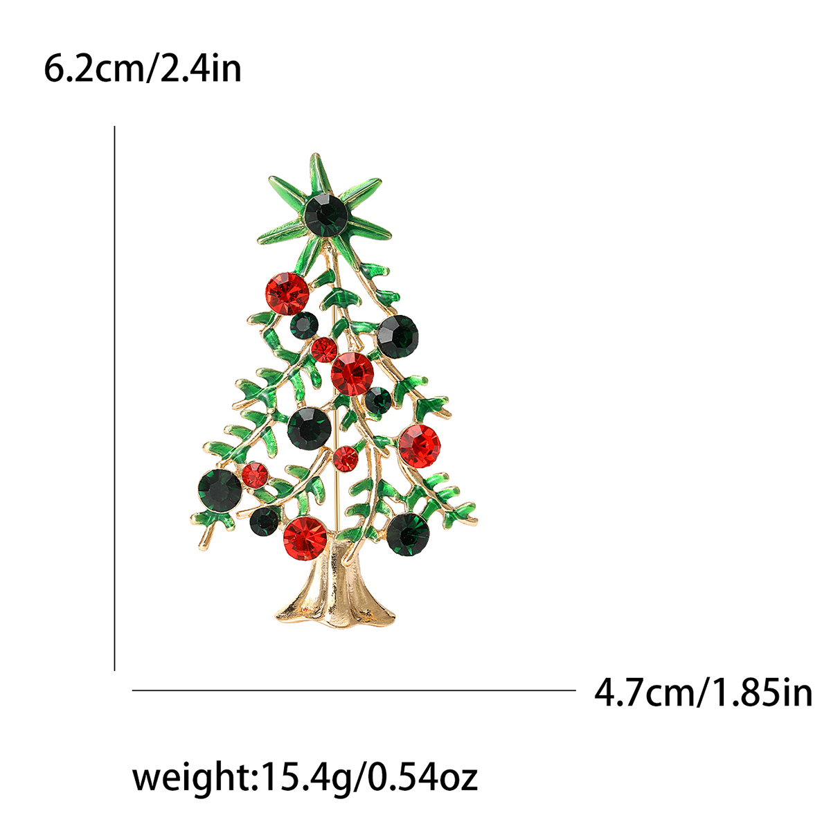 The 2024 women's new alloy rhinestone Christmas series classic high-end brooch and retro brooch Application Scenario