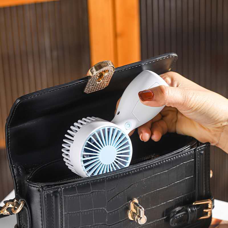 2023新款手持风扇 usb充电小风扇 便携迷你宿舍桌面静音礼品详情图2