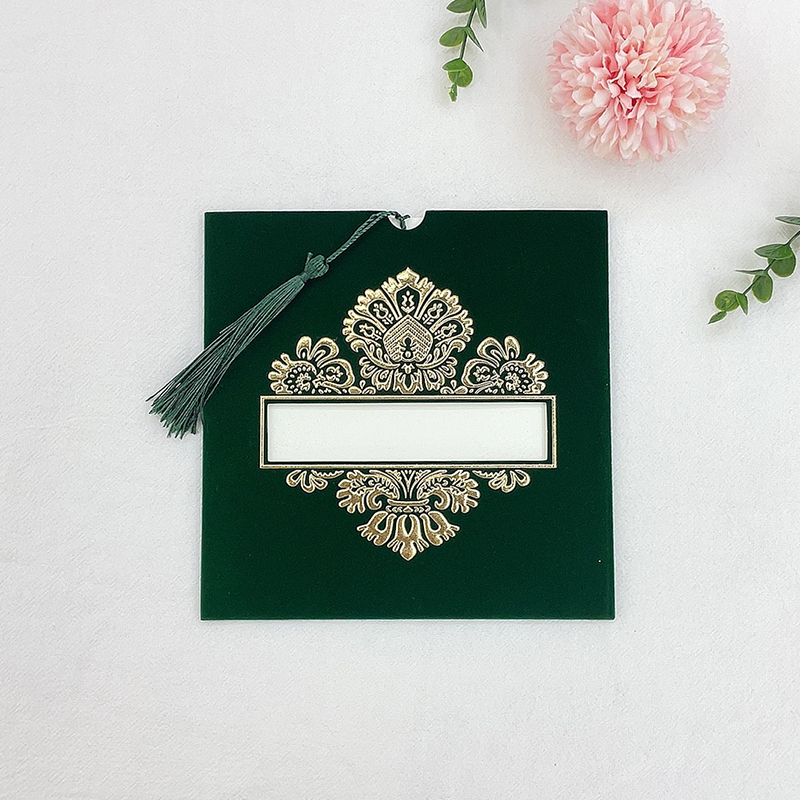 New African Central And Eastern European Style Elegant Hot Stamping Flocking Wedding Invitation Thank You Invitation Card Manufacturers Direct Sales Application Scenario