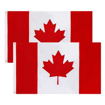 小嘟嘟XDSQ-CF-CA跨境专供90*150cm加拿大刺绣国旗 210D牛津布加拿大国旗