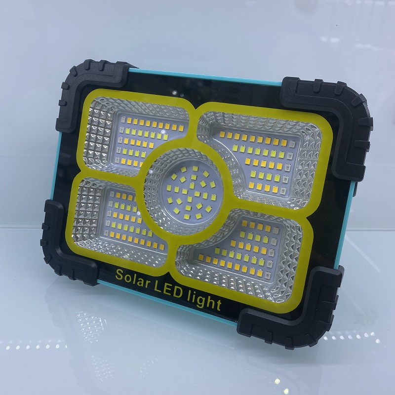 Solar-powered charging work light, portable hand-held light, outdoor LED emergency light, night market street light, outdoor ultra-bright camping light, multi-functional floodlight, portable emergency hand-held work light Item Picture