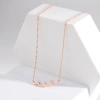 A versatile European, American and Korean style curved diamond necklace, titanium steel rose gold-plated collarbone chain, non-fading women's accessory gift trend Application Scenario
