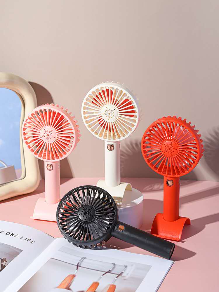 2024新款高端三档锂电香薰大风力便捷式迷你usb充电小风扇白底实物图