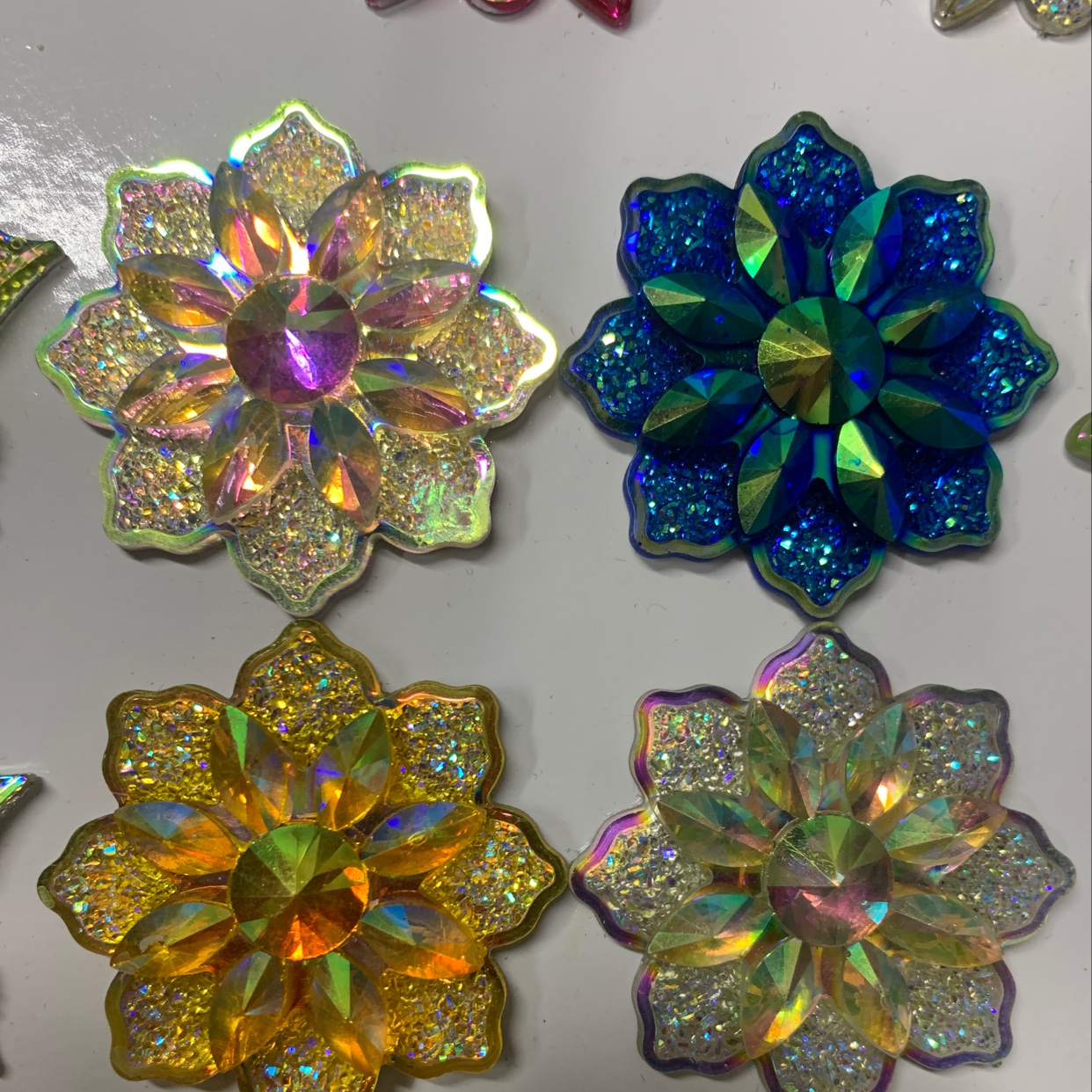 38mm octagonal flower gold de Hai jewelry accessory Q54741 details Picture