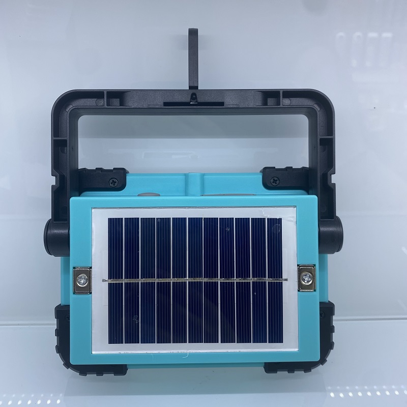 Solar-powered charging work light, portable hand-held light, outdoor LED emergency light, night market street light, outdoor ultra-bright camping light, multi-functional floodlight, portable emergency hand-held work light Application Scenario