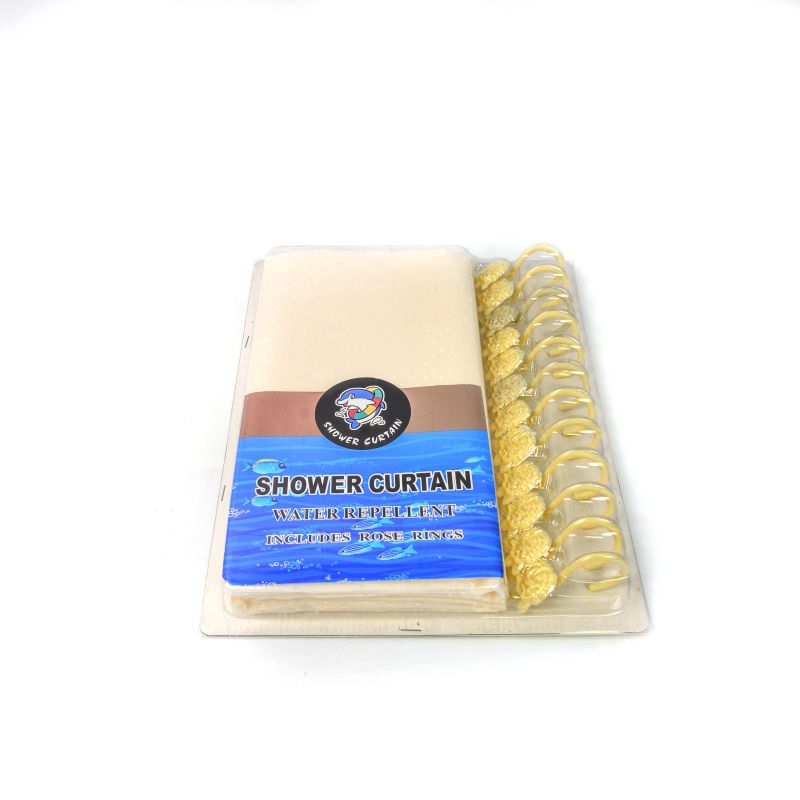 Drill point bubble shell packaging 180*180cm shower curtain with 12 hooks mixed colors, set, polyester, Jieshang, Zhejiang Yiwu, style, size, color, packaging list, net weight, gross weight, outer box volume, box specifications, box rate, product weight, material, polyester, brand, Jieshang, origin, Zhejiang Yiwu, source category thumbnail