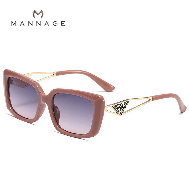 Nuevo 2024 gafas de sol mujer premium sense gran cara protección uv cara redonda verano protección solar gafas de sol details Picture