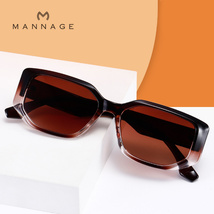 新款个性太阳镜欧美小框墨镜男女跨境潮流爆款茶色太阳眼镜
