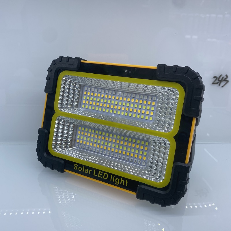 Solar-powered charging work light, portable hand-held light, outdoor LED emergency light, night market street light, outdoor ultra-bright camping light, multi-functional floodlight, portable emergency hand-held work light Specification image
