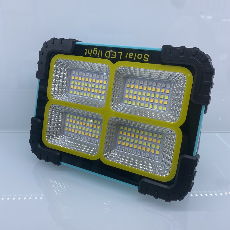 Solar-powered charging work light, portable hand-held light, outdoor LED emergency light, night market street light, outdoor ultra-bright camping light, multi-functional floodlight, portable emergency hand-held work light details Picture