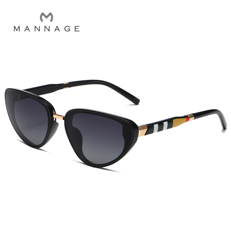 Gafas de sol transfronterizas nueva protección uv gafas de moda blackout gafas de sol para mujeres tendencia coreana details Picture