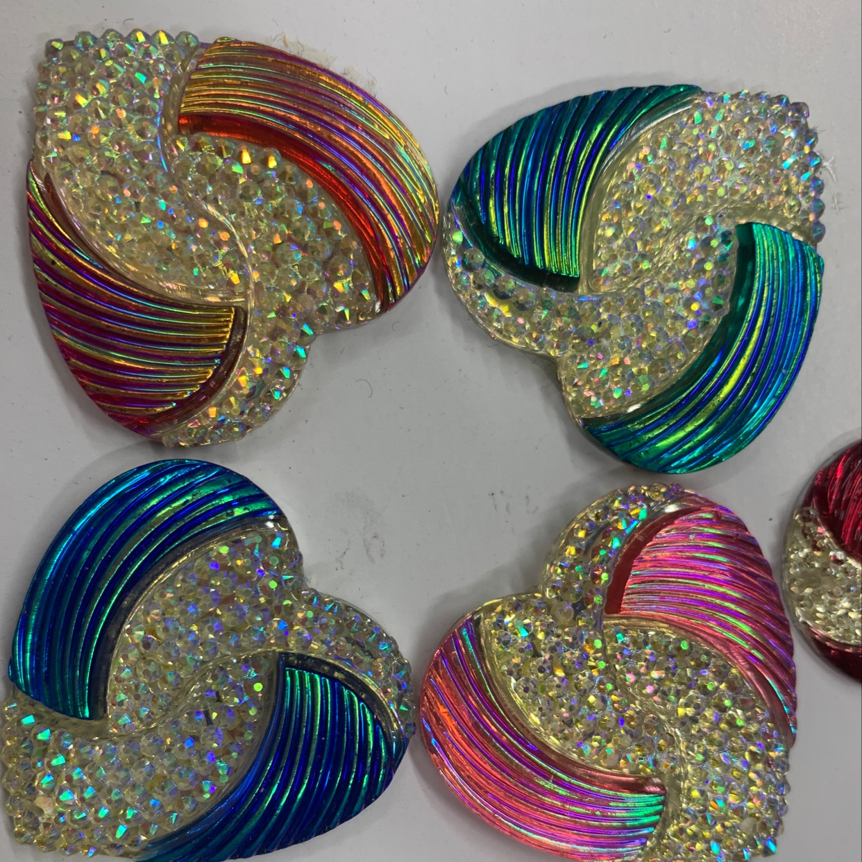 35 Peach Heart S-shaped Gold Sea jewelry accessories Q547411 details Picture