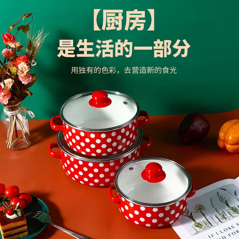 汤锅/珐琅锅奶铸铁汤锅/锅具/空气炸锅/砂锅产品图