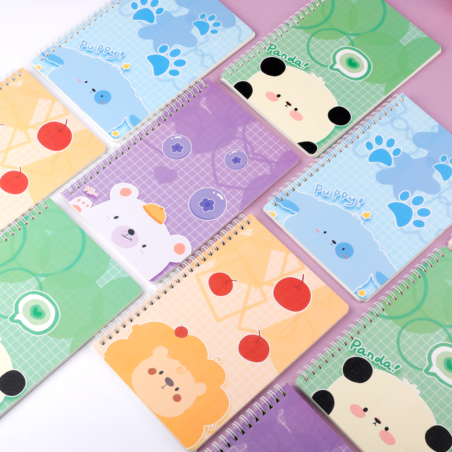 Weibo Stationery Cartoon Cute animal notebook Mini Portable Coil Notebook Student Festival Reward Small gift Specification image