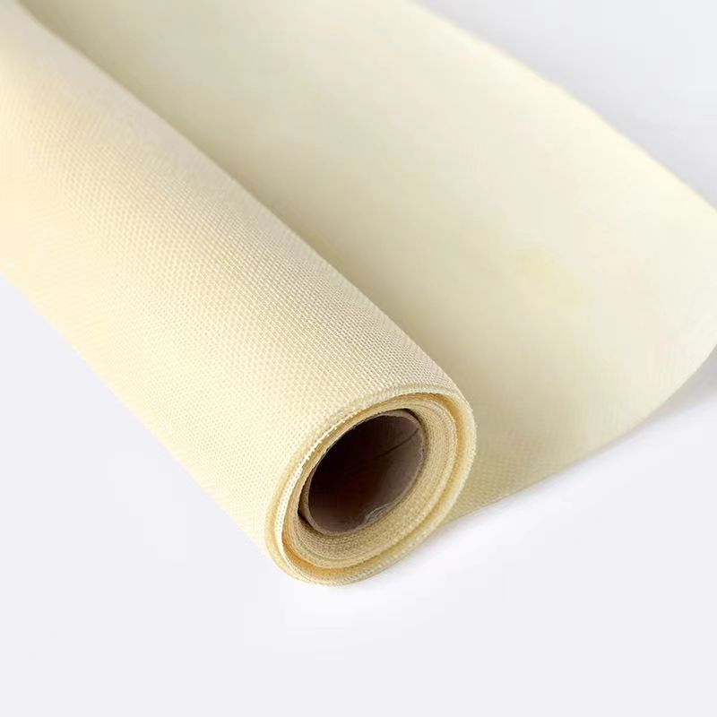 高档彩色亚麻卷麻布材质鲜花花店包装纸手工DIY材料网纱花艺装饰仿麻布白底实物图