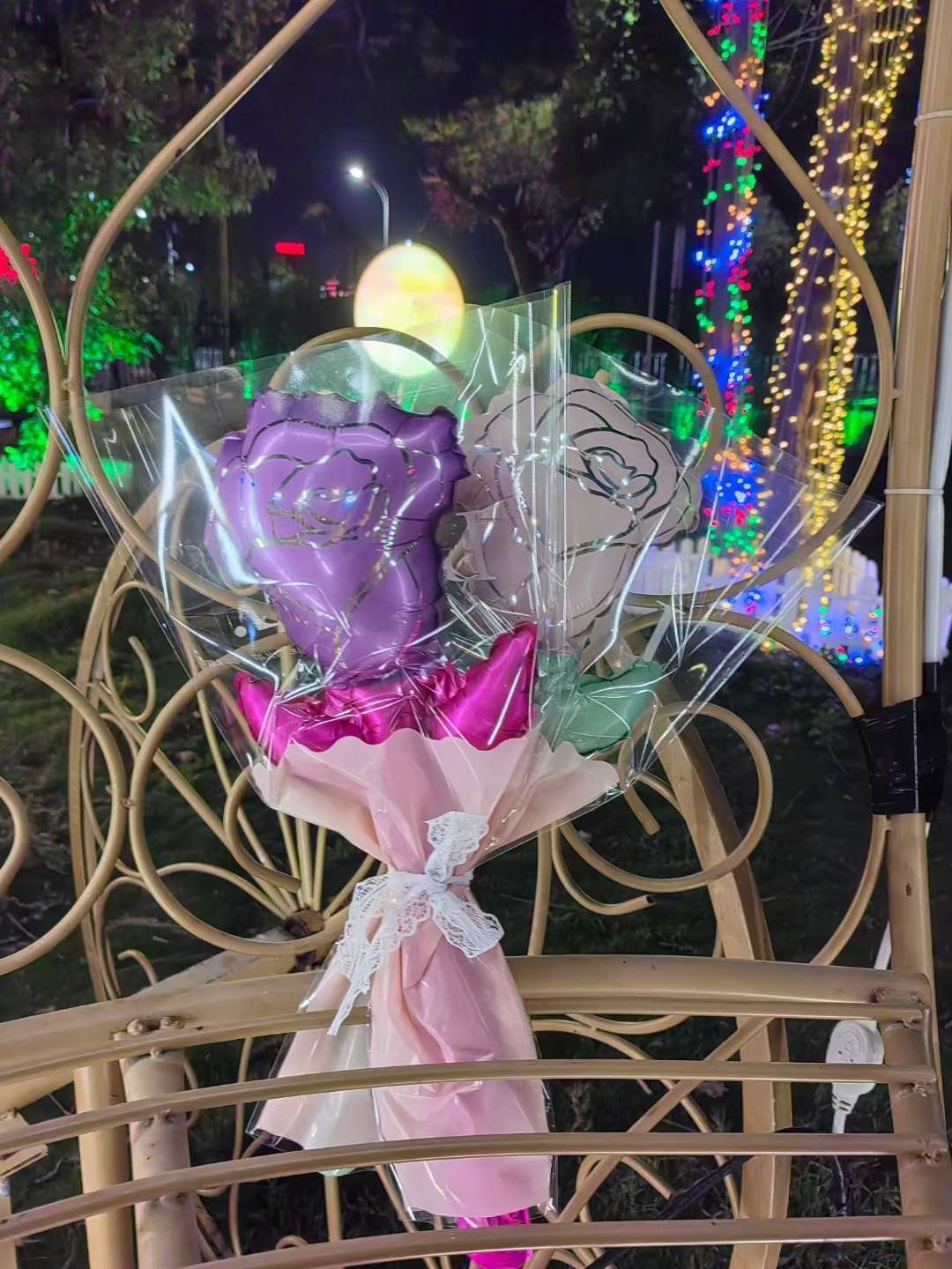 玫瑰花束细节图