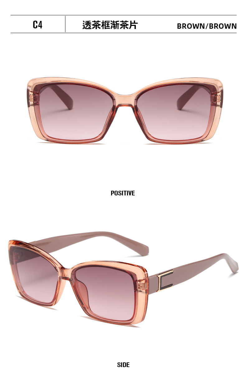 欧美时尚简约百搭方框墨镜个性男女通用太阳镜遮光镜详情12