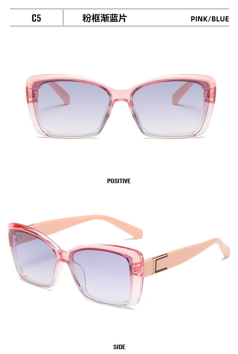 欧美时尚简约百搭方框墨镜个性男女通用太阳镜遮光镜详情13