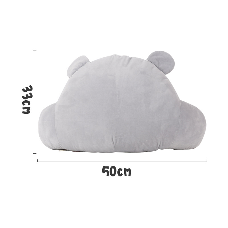 Custom-made sofa backrests on the bed, cartoon animal bed backrests, custom-made cushions, and custom-made cotton-filled cushions from Kanglewu Specification image