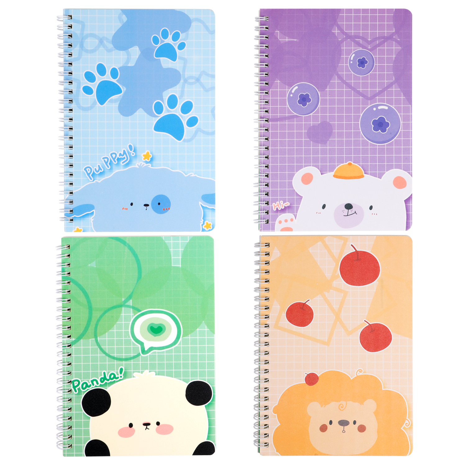 Weibo Stationery Cartoon Cute animal notebook Mini Portable Coil Notebook Student Festival Reward Small gift Item Picture