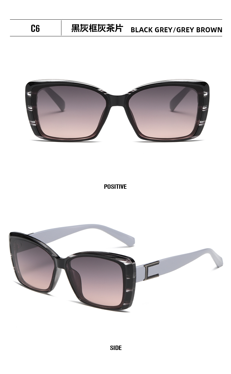 欧美时尚简约百搭方框墨镜个性男女通用太阳镜遮光镜详情14