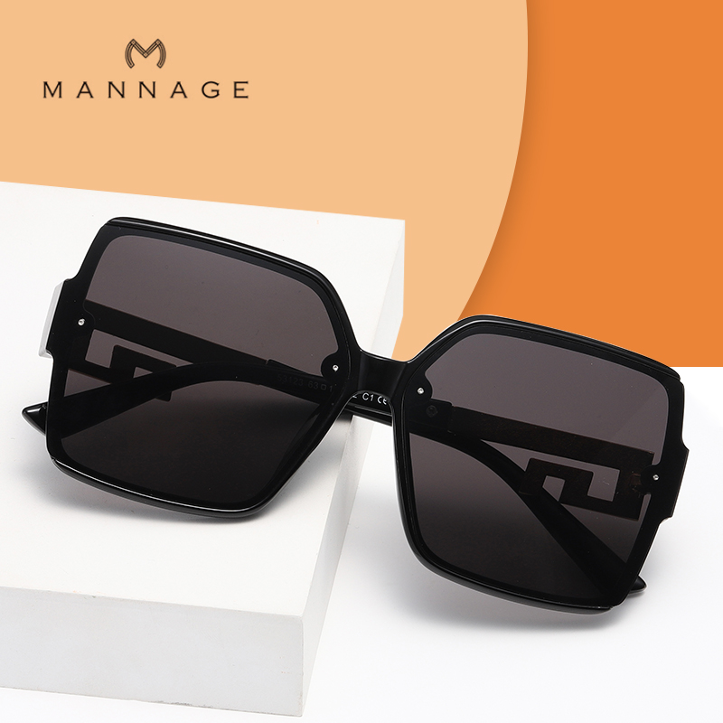 Cross-border bestseller large-frame sunglasses for women on Instagram, a trendy and slimming large-face sunglasses with fashionable UV protection