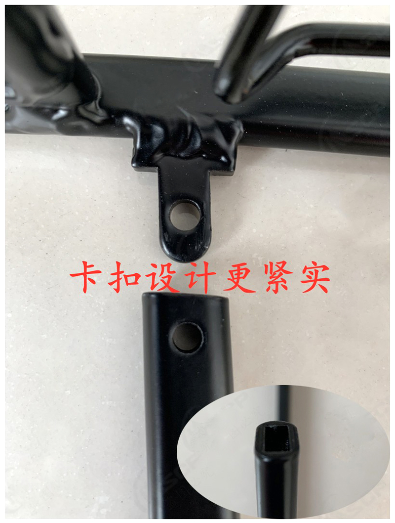 609-1 铝合金V刹货架自行车货架后衣架后货架载物架行李架详情9