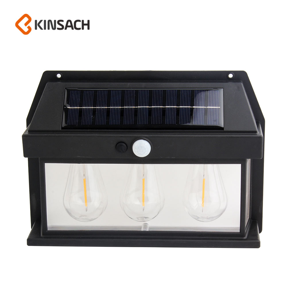 KINSACA星之源太阳能 3*E26灯泡壁灯