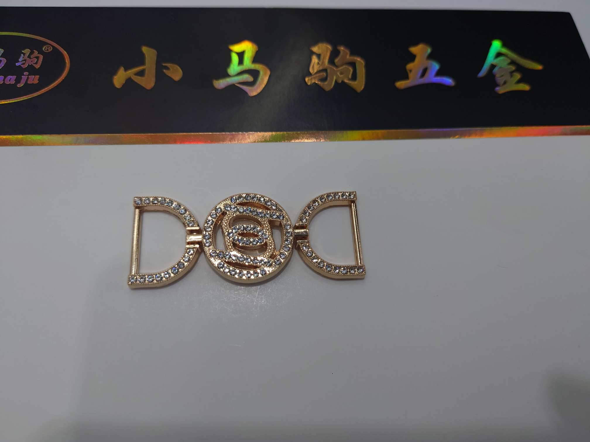 新款热销，满钻锌合金时装扣，高档镶钻服装配饰