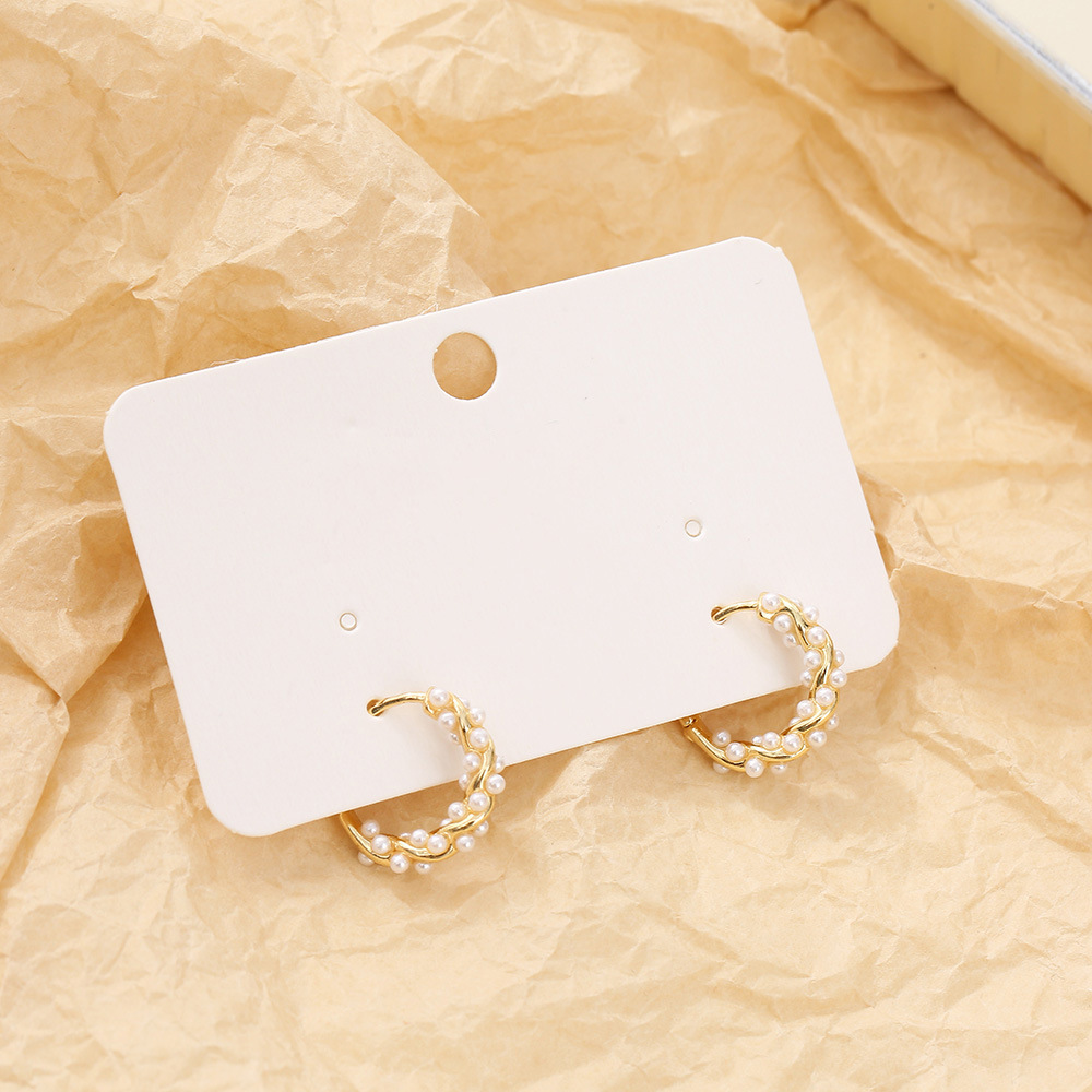 新款小香风满钻耳环 轻奢高级感电镀耳钉 韩版清新甜美耳环批发饰品耳饰耳环耳钉1218饰品