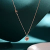 European and American personalized and fashionable light plate bead necklace, titanium steel rose gold collarbone chain, women's accessory and gift premium Application Scenario