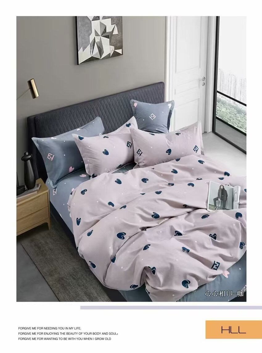  2024新款家纺床品床单被四件套 舒适柔软洁净床上用品套装 四季通用贡缎暖绒四件套系列