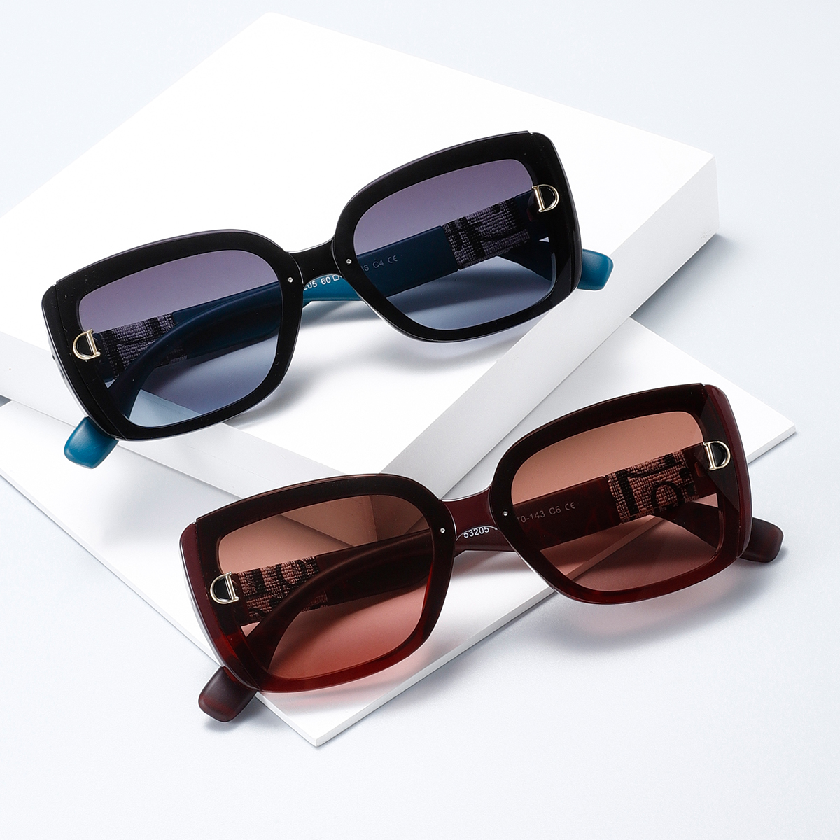2024 nuevo anti-uv shades moda hombre y mujer conducción de verano sombra calle tiro cara grande adelgazar gafas de sol
