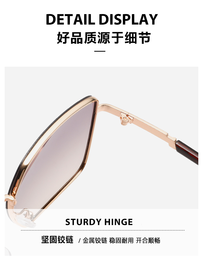 ins风网红圆脸素颜眼镜框新款潮复古文艺男女可用眼镜金属镜详情5