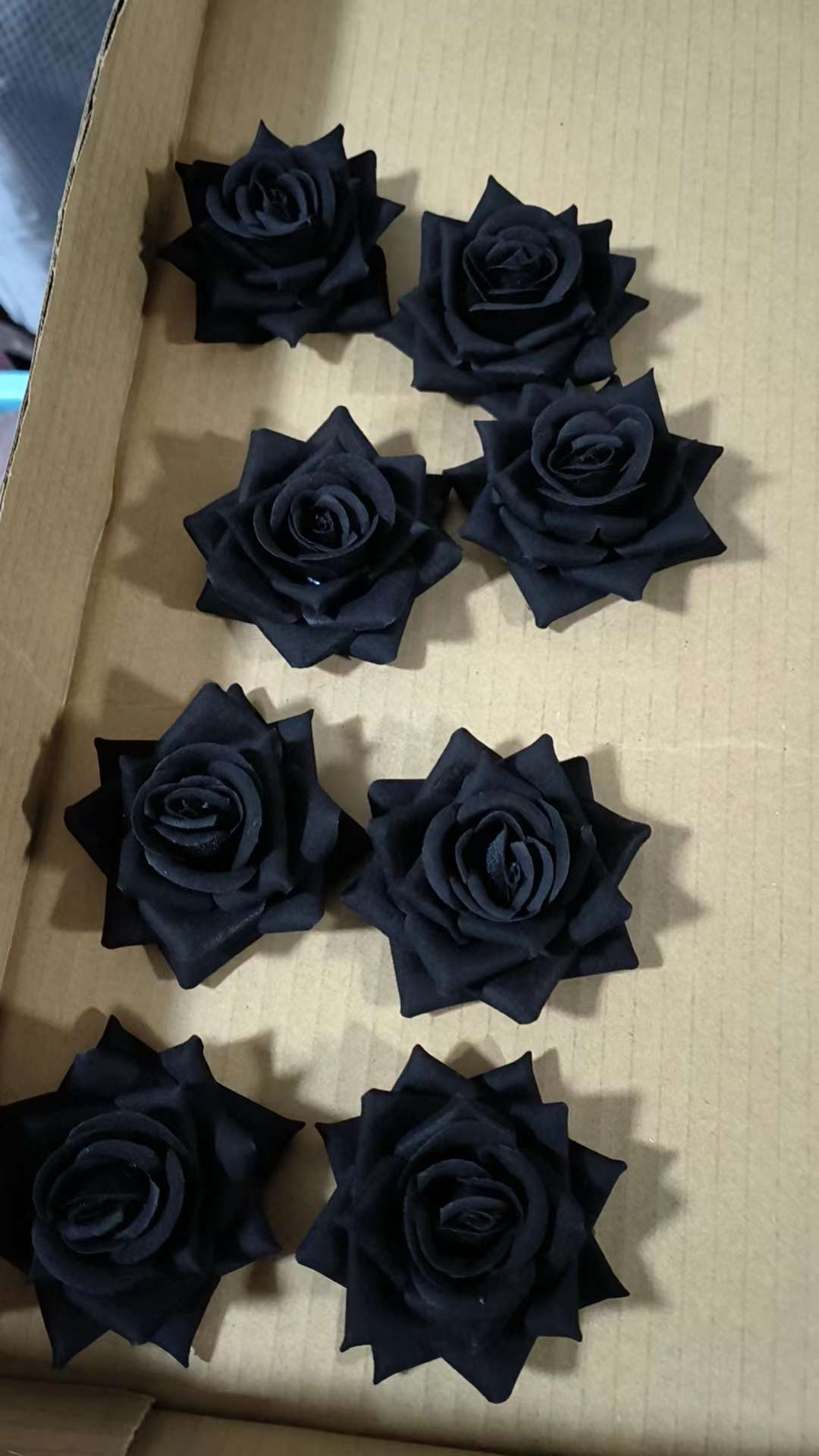 黑玫瑰花7公分黑玫瑰万圣节黑玫瑰花头