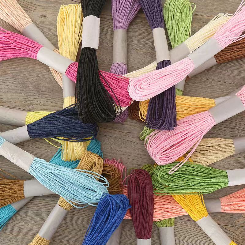 彩色纸绳编织50m 幼儿园手工制作儿童美工区域diy纸绳画线创意材料图