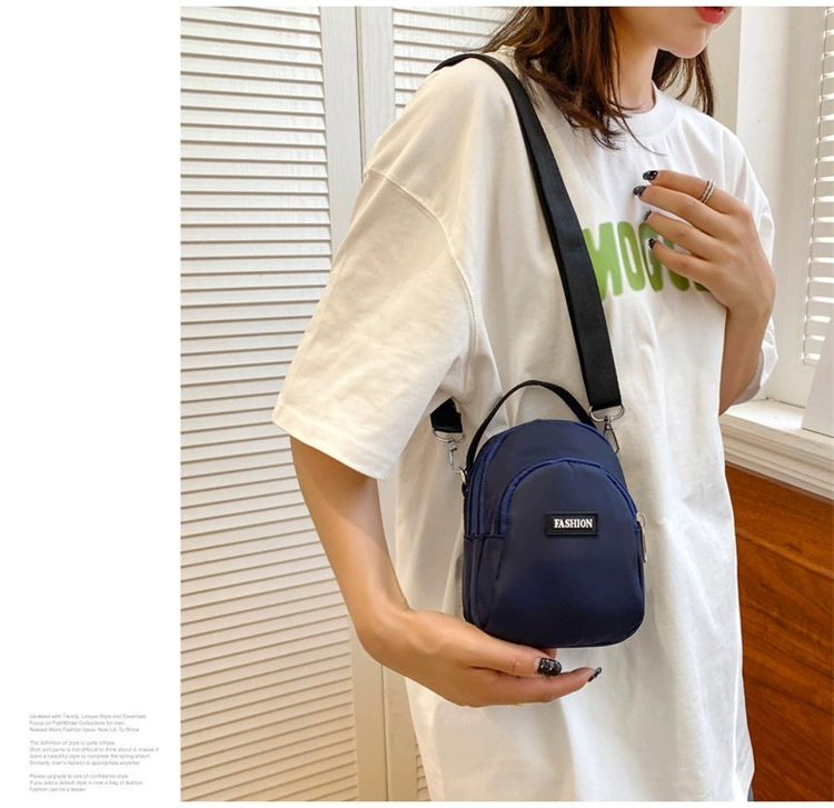 新款斜挎包女迷你小包包时尚牛津布妈妈手机包女士百搭单肩包详情图13