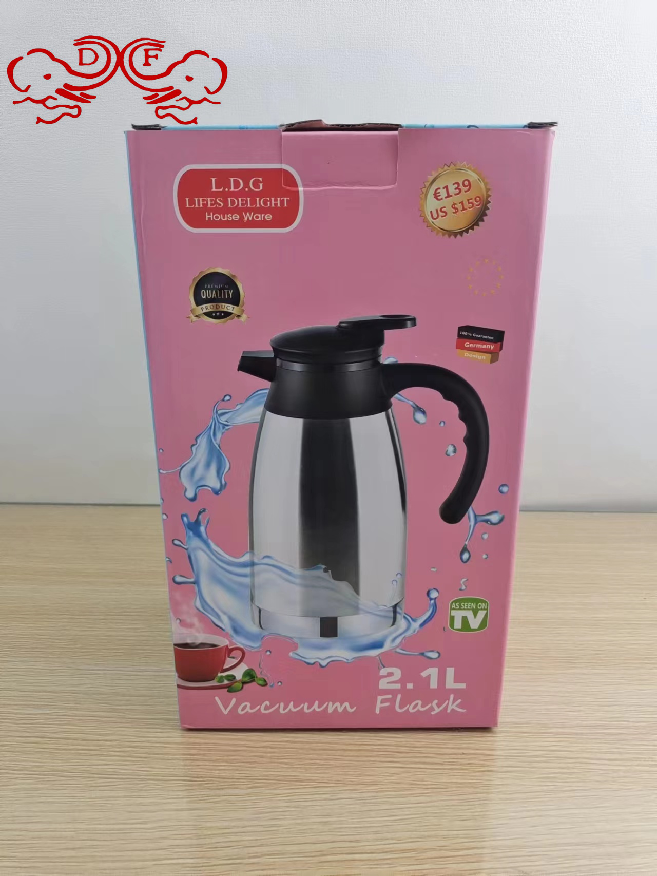 DF99315 وعاء قهوة فراغي من الفولاذ غير القابل للصدأ، طابقين في غلاية DF99315 details Picture