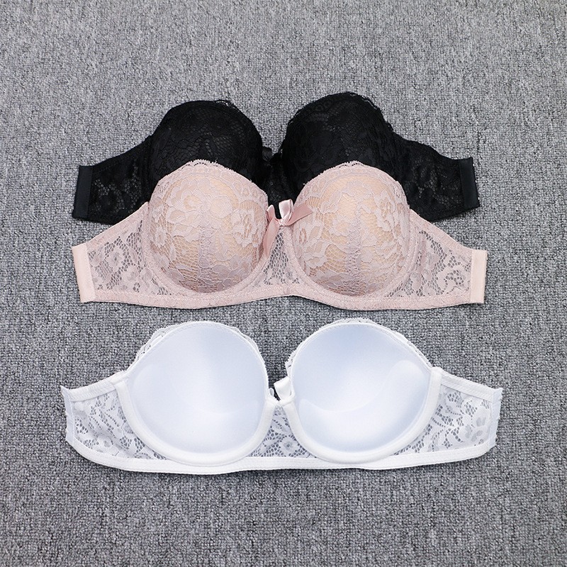 2024外贸热款隐形肩带性感女士文胸日韩风女人内衣塑身上托不勒固定