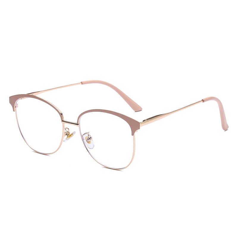 跨境新款防蓝光平光镜 男女通用眼镜可配近视光学眼镜金属眼镜框详情图5