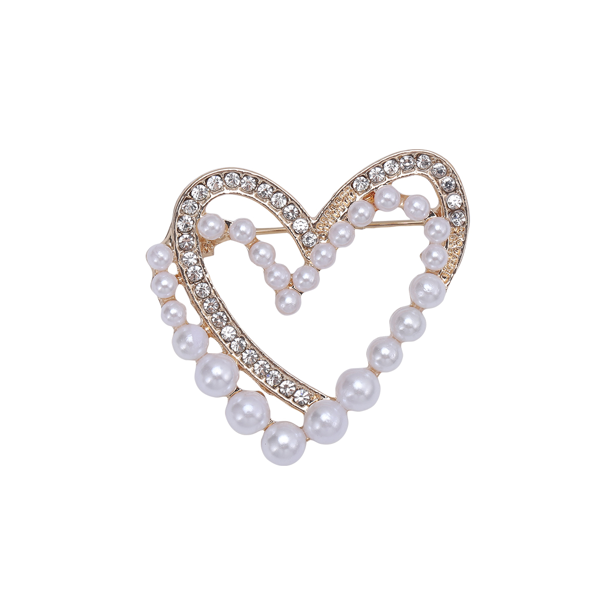 Ziyang Jewelry's new alloy water diamond and pearl high-end women's personalized and fashionable corsages, elegant pins, coats, cardigans and accessories are sold directly by the factory Item Picture