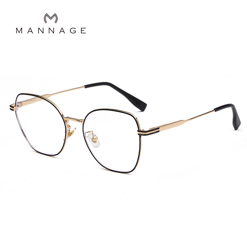 The new 2024 vintage oval-shaped black-framed bare-faced glasses for both men and women are in high demand Item Picture
