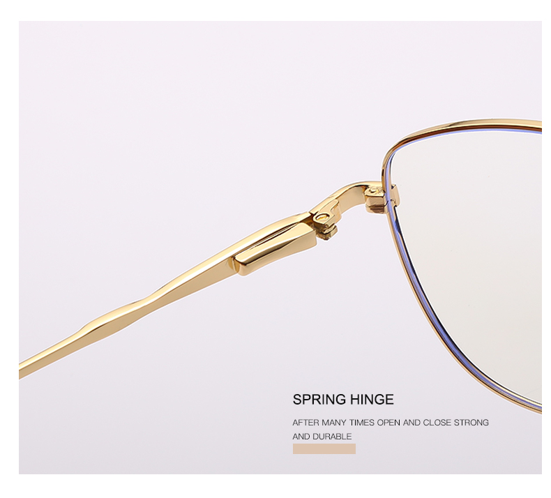 时尚日常百搭女性金属光学眼镜可配近视眼镜男女同款详情10