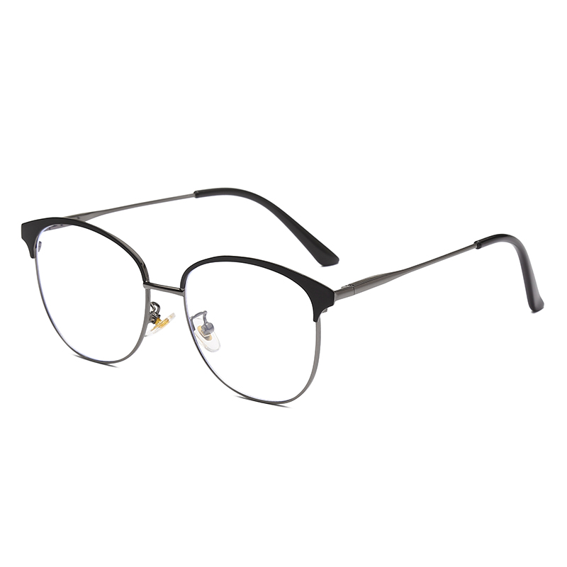 跨境新款防蓝光平光镜 男女通用眼镜可配近视光学眼镜金属眼镜框详情图4