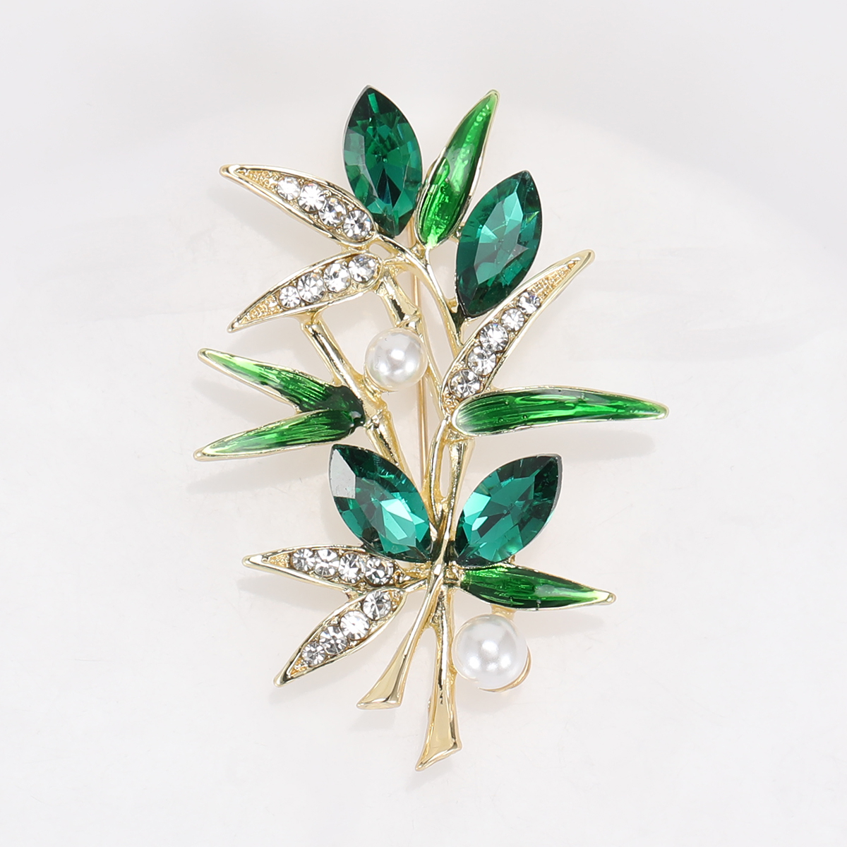 Ziyang Jewelry's new alloy glass rhindiamond high-end women's personalized and fashionable corsage, elegant brooch, coat, cardigan and accessories factory direct sales details Picture