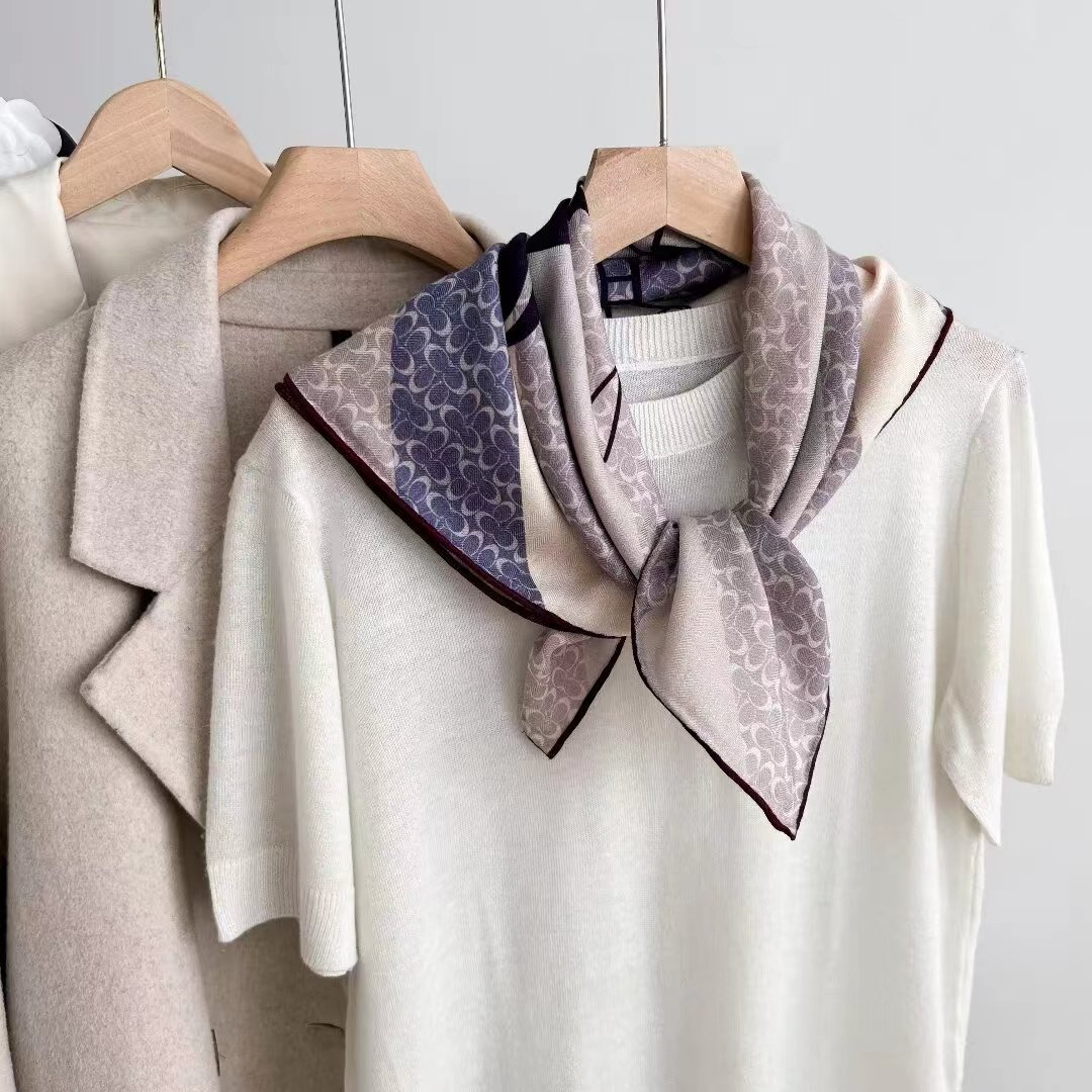 New Silk Wool Scarf Four Hair Into The Spring And Summer Fashion Shawl Silk Wool Scarf Wholesale Item Picture