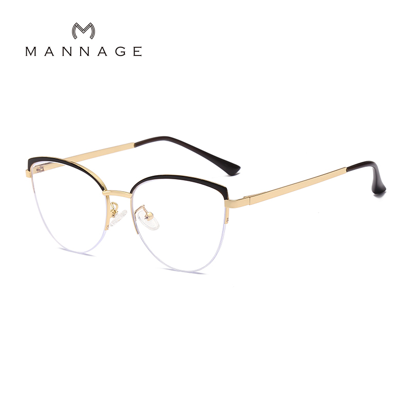 20234新款时尚金属眼镜超轻复古商务休闲光学可配近视眼镜框详情图2