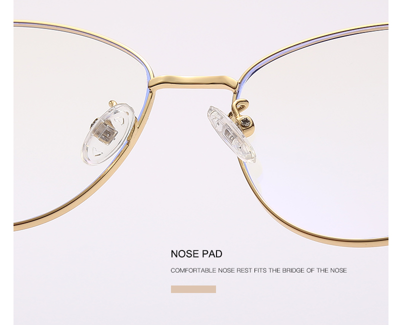时尚日常百搭女性金属光学眼镜可配近视眼镜男女同款详情9