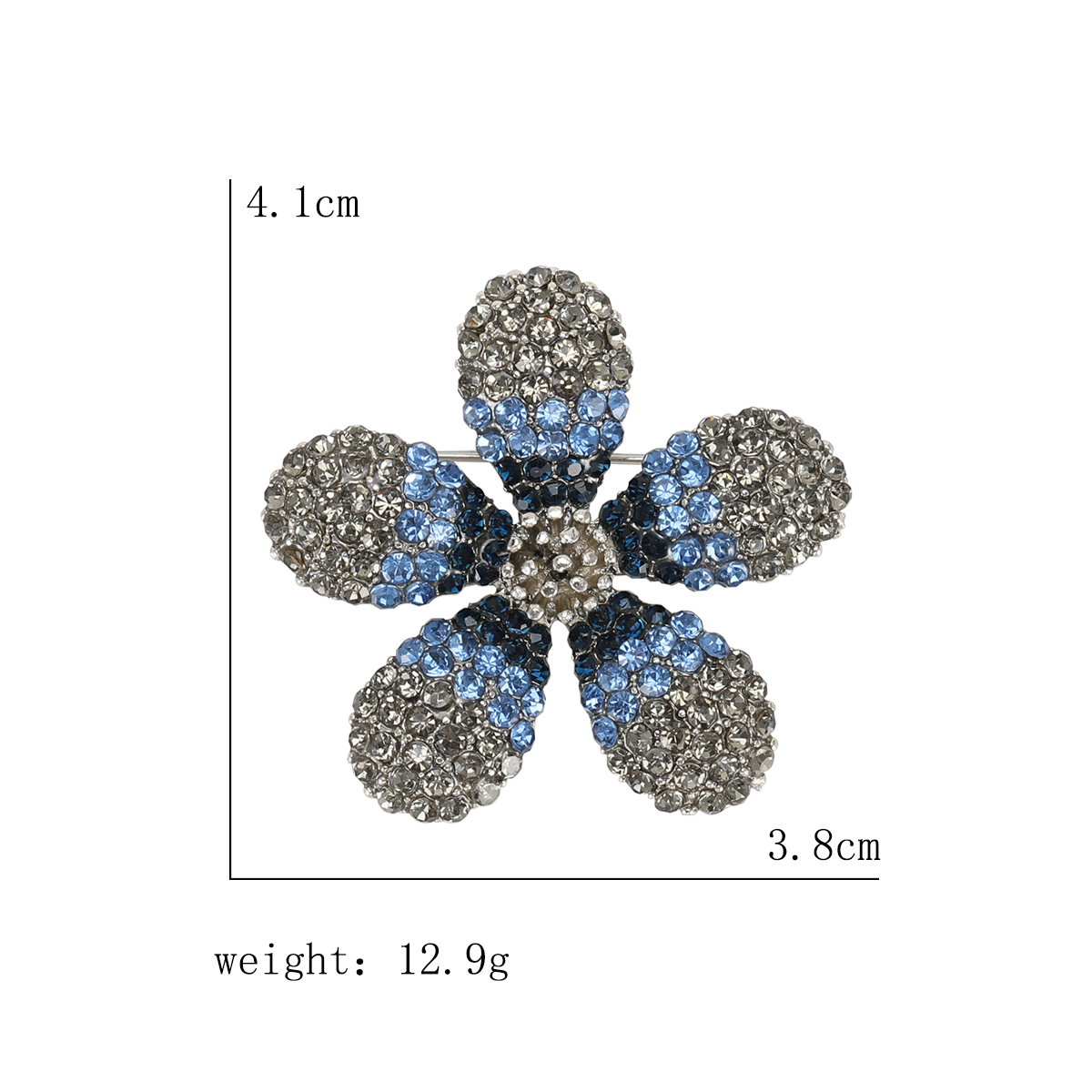 Ziyang Jewelry's new alloy rhindiamond high-end women's personalized and fashionable corsage, elegant brooch, coat, cardigan and accessories factory direct sales Application Scenario