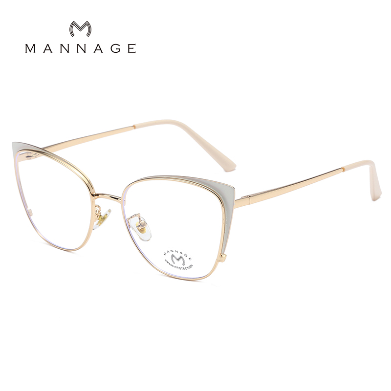 Fashionable retro eyeglass frame, metal memory eyeglass frame, new ultra-light, suitable for myopia glasses, anti-blue light glasses Application Scenario
